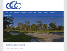 Tablet Screenshot of gosnellsgc.com.au